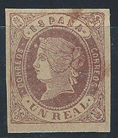 ES061-A746.España.Spain.Espagne    .ISABEL  Ll  .1862.Ed 61*) Con Charnela .MAGNIFICO - Unused Stamps