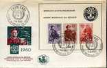 Bloc 32    FDC  REFUGIES  Vluchtelingen     Cote 75 E  Ø  CHARLEROI - 1951-1960