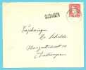 910 Op Brief Met Naamstempel (Griffe) BUDINGEN - Covers & Documents