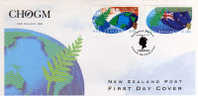 Drapeau Neo-Zelandais Et Fougeres (embleme Du Pays). FDC  1416/17. PRIX REDUIT! - FDC