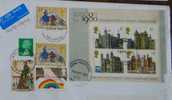 GREAT BRITAIN UK GB LONDON 1980 MS MINI SHEET UNIFORM POSTAGE RELIGION CHRISTMAS USED USATO Complete Cover 2009 - Briefe U. Dokumente