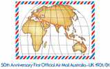 Australia 1981 50th Anniversary Air Mail- UK Presentation Pack - See 2nd Scan - Mint Stamps