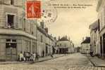 CPA (91 )    MILLY     Rue Saint Jacques Et Carrefour De La Grande Rue (defaut Bord Haut) - Milly La Foret