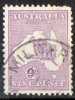 Australia 1913 9d Violet Kangaroo 1st Watermark (Wmk 8) Used - Actual Stamp -Military Mail - SG10 - Used Stamps