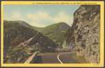 USA Postcard Winding Highway Cut Thru Solid Rock, In The Heart Of The Mountains NC North Carolina - Asheville