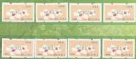 Set Of 2010 ATM Frama Stamps- 4th Blossoms Of Tung Tree Flower- Green Imprint - Viñetas De Franqueo [ATM]