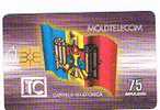 MOLDAVIA (MOLDOVA)   - MOLDTELECOM  CHIP   - 1997 MINISTERO PTT  75 UNITA' 12.97   - USATA (USED) - RIF. 1550 - Moldavie