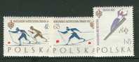 POLAND 1962  MICHEL  NO 1297-1299 MNH - Ungebraucht