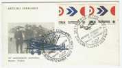 1970  FDC 50° Ann. Del Volo Roma- Tokio - Other (Air)