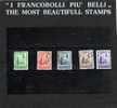 SAN MARINO 1932 INAUGURAZIONE PALAZZETTO DELLA POSTA OPENING MAIL CENTRE PALACE SERIE COMPLETA COMPLETE SET USATA USED - Used Stamps