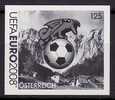 Black Print, Austria Sc2148 Soccer, UEFA EURO 2008, Ball, Childern’s Art - Championnat D'Europe (UEFA)