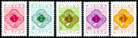 2008 Postage Due Stamps Tax25 Bat Coin Lotus Peach Flower - Monete