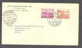 Iceland 1952 FDC Cover PRIVATE Print Ackerbau & Schiffahrt Farming & Sailing JON AGNARS STAMP CO Reykjavik To Finland - FDC