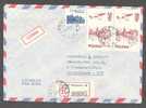 Poland Airmail EXPRÈS Label Registered Recommandé Raccomandate Einschreiben WARSZAWA 1968 Cover To Deutschland RFN - Cartas & Documentos