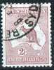 Australia 1923 2 Shillings Maroon Kangaroo 3rd Watermark (Wmk 10) Used - Actual Stamp - Sydney - SG74 - Gebraucht