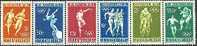 LM0177 Luxembourg 1968 Olympic Racing Swimming 6v MNH - Nuevos