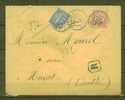 FRANCE N° 125 & 132 Obl. S/Lettre Recommandée - Covers & Documents