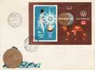 HUNGARY 1973 MICHEL NO: BL.96B IMPERF. FDC - Sommer 1976: Montreal