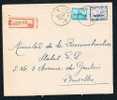 Lettre Recomm. Affr. N°725+727 De L'AGENCE "*24LIEGE24*/1947" Pour Bruxelles. - Cartas & Documentos