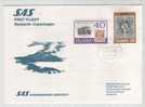 Iceland First SAS Flight Reykjavik - Copenhagen 13-6-1978 - FDC