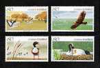 China 2005-15 Xianghai Nature Reserve Stamps Red-crowned Crane Eagle Duck Lake Wetland - Agua