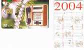 BULGARIA - CHIP BULFON - 2003 CHRISTMAS AND CALENDAR 2004 (ISSUE 11.03)  - USATA (USED) - RIF. 7376 - Telefone