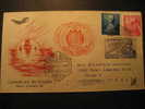 SPAIN Madrid 1951 Event Cancel Air Mail Registered To Tulsa Okla USA Colon Columbus Caravel America Discouver Hispanidad - Christopher Columbus