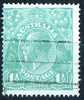 Australia 1918 King George V 1.5d Green - Single Crown Wmk Used - Actual Stamp - Centred Left, Line Cancel - SG61 - Usati