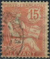 Pays : 277,4 (Levant : Bureaux Français)  Yvert Et Tellier N°: 15 (o) - Used Stamps