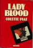 Denoël  Sueurs Froides N° 1   Colette Piat  " Lady Blood " ++++ BE ++++ - Denoel Crime Club