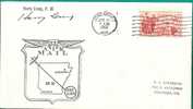 US - 2 - FIRST FLIGHT JONESBORO To HOUSTON (reception At Back) VF 1961 CACHETED COVER - 3c. 1961-... Cartas & Documentos