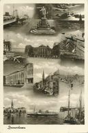 AK Bremerhaven Fotomontage Multibild Nationale Flaggen ~1935 #02 - Bremerhaven