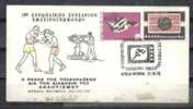 GREECE ENVELOPE (A0442) 10th EUROPEAN CONGRESS EXPERTS COUNCIL OF EUROPE SPORT & TELEVISION - ANCIENT OLYMPIA 22.10.1975 - Postembleem & Poststempel