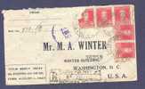 Argentina Registered Certificada Boxed Cancel No. 76 LUZURIAGA 1923 Cover To Washington D. C. United States USA Seals - Covers & Documents