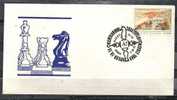 GREECE ENVELOPE  (A0487) PANHELLENIC CHESS GAMES EMPLOYEES POST OFFICE  -  ATHENS   5.10.1973 - Affrancature E Annulli Meccanici (pubblicitari)