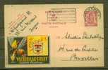 BELGIQUE Publicité Sur Entier Postal  Type Armoiries Obl. - Autres & Non Classés