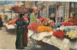 Cpa  06 Alpes Maritimes Nice Marche Aux Fleurs - Markets, Festivals