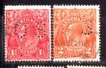 1921 Australia SC#  A4 Official Stamp Perfin - Usados