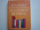 KNAURS TASCHENLEXIKON ALLGEMEIN BILDUNG 2001petit Format 14cmX10cm Erde Mensch Sport Religion Philosophie - Enciclopedias