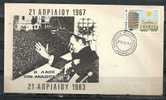 GREECE ENVELOPE  (A0721) ANNIVERSARIES, EVENTS, SPECIAL CANCEL   - ATHENS   21.4.1983 - Maschinenstempel (Werbestempel)