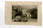 - CANADA . VANNES SUR LE CANAL PRES BYTOWN (bateau A Vapeur) . GRAVURE SUR ACIER DU XIXe S. - Altri & Non Classificati