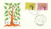 LUXEMBOURG 1962 EUROPA CEPT FDC - 1962