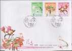 FDC Taiwan 2004 Bulb Flower Stamps Lily Freesia Amaryllis Flora - FDC