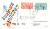 IRELAND  1962 EUROPA CEPT FDC - 1962