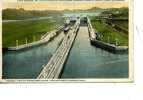 GENERAL VIEW OF  MIRAFLORE LOCKS  PANAMA CANAL 1927 LOOKING NORTH DEFAUT - Panama