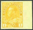 Canada #136 SUPERB Mint Never Hinged 1c Yellow King George V Imperf From 1924 - Ungebraucht