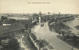 AK Kehl Strassburg Rheinbrücken Brückenkopf ~1910 #05 - Kehl