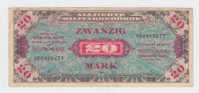 GERMANY 20 Mark 1944 WWII P 195b  195 B - 20 Mark