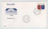 Iceland FDC 12-9-1979 Ministry Of Iceland 75th. Anniversary With Cachet - FDC