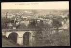 CPA  ANCIENNE- FRANCE- ROQUEFORT (40)- VUE GENERALE DU VILLAGE- LE VIADUC DU CHEMIN DE FER EN GROS PLAN- - Roquefort